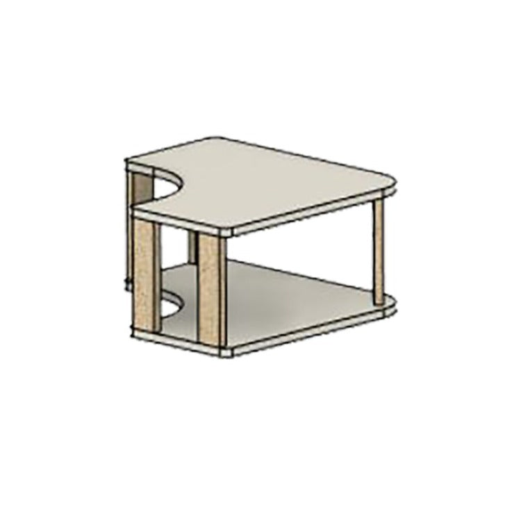 Étagères d'angle : Deux étagères