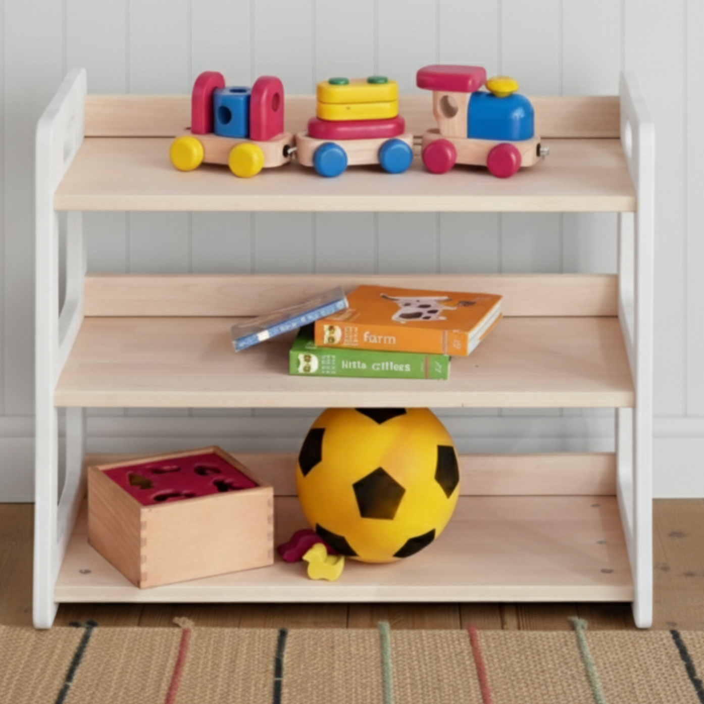 Rangement de jouets Montessori
