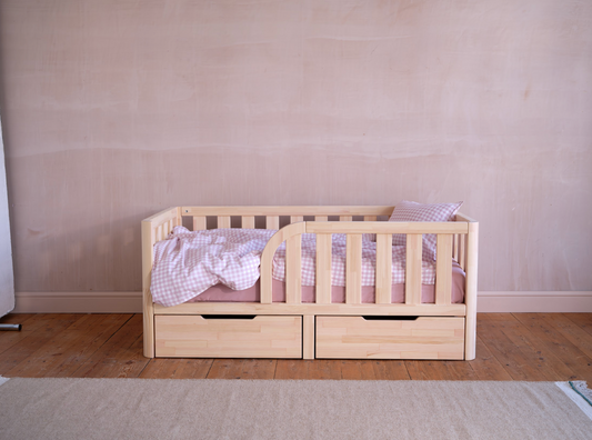 kids single bed with storage