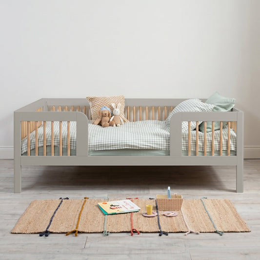 Best eco-friendly kids bedroom paint and finishes for UK homes 2026 - Roomix Transition Toddler Bed Oak Spindle