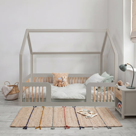 Roomix Transition Convertible House Bed Oak Spindle