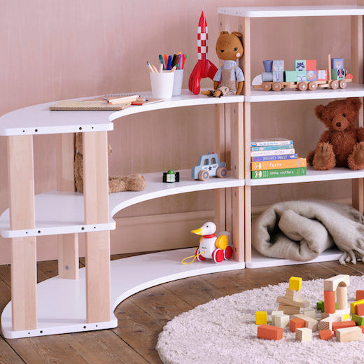 Étagères Montessori en arc