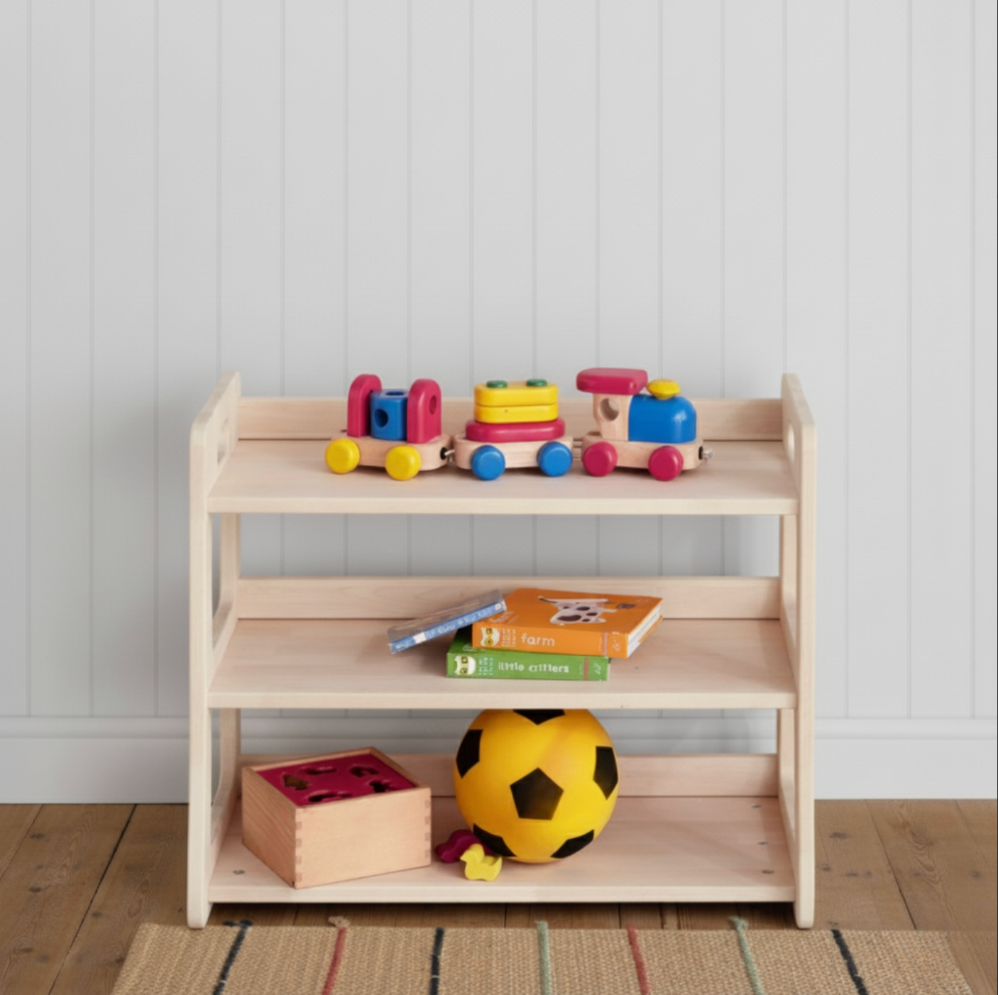 Rangement de jouets Montessori