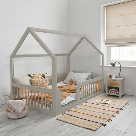 Roomix Transition Convertible House Bed Oak Spindle
