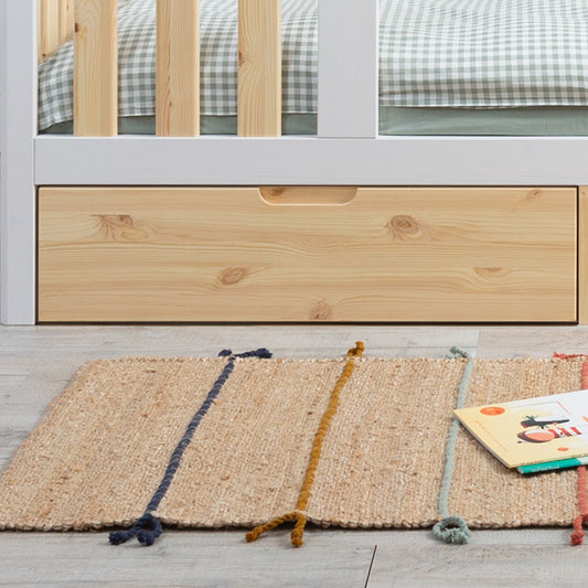 Tiroirs de lit pour tout-petit blancs