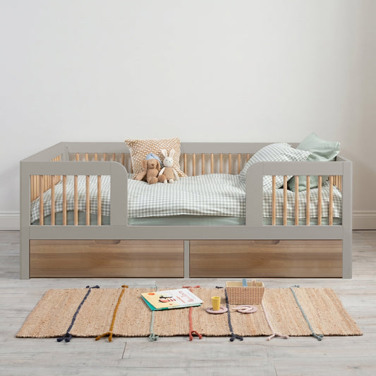 Add-On Legs and Drawers (Oak) - Roomix Beds