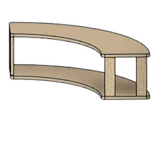 Arc pour enfants : Deux étagères naturelles