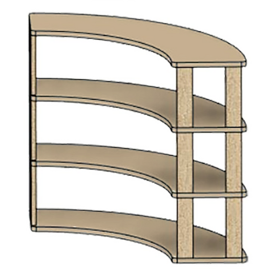 Arc pour enfants : Quatre étagères naturelles
