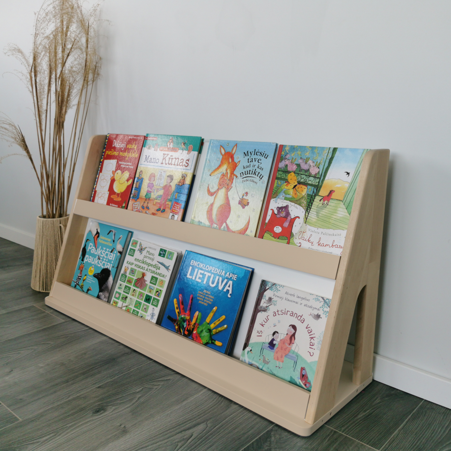 Étagère à livres naturelle