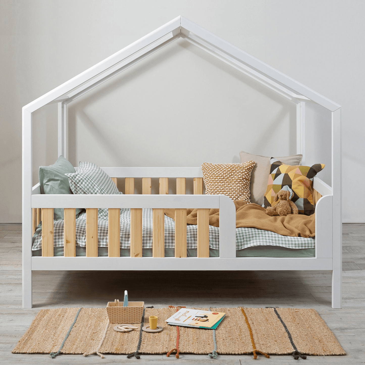 Roomix Transition Elevated House Bed White - Roomix Beds