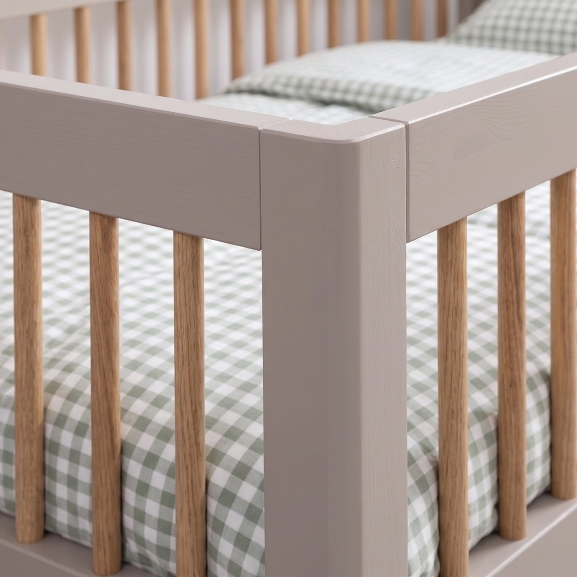 Roomix Transition Toddler Bed Oak Spindle - Roomix Beds