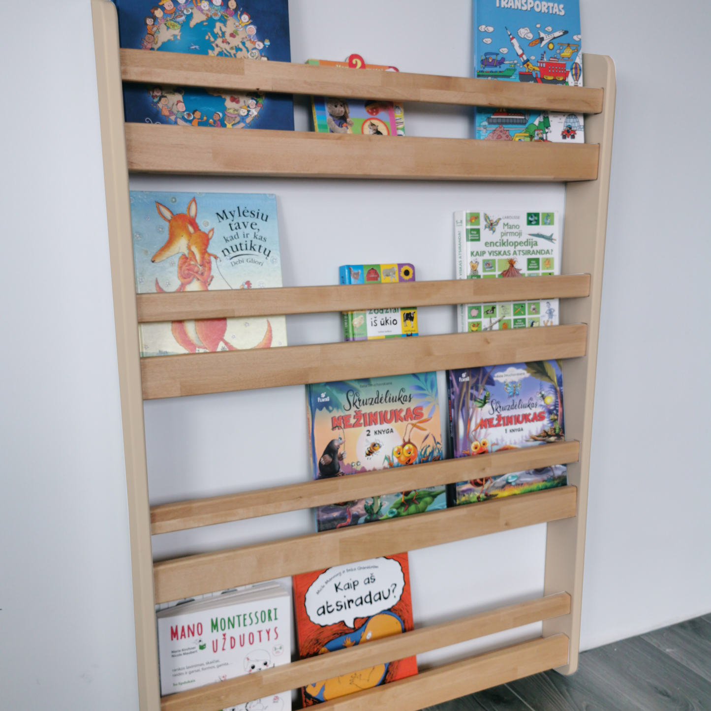 Bibliothèque murale naturelle