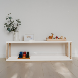 Étagère : Deux étagères blanches