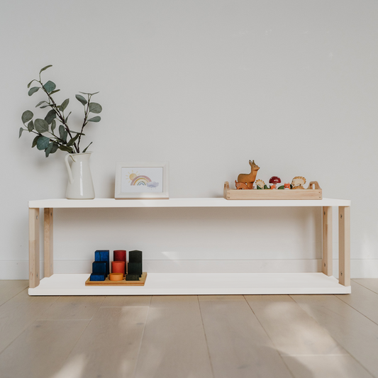 Étagère : Deux étagères blanches